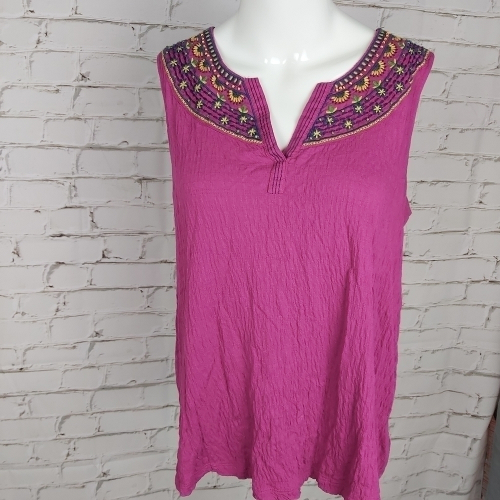 Anthropologie Akemi‎ + Kin Vizela Embroidered Top - Picture 4 of 7